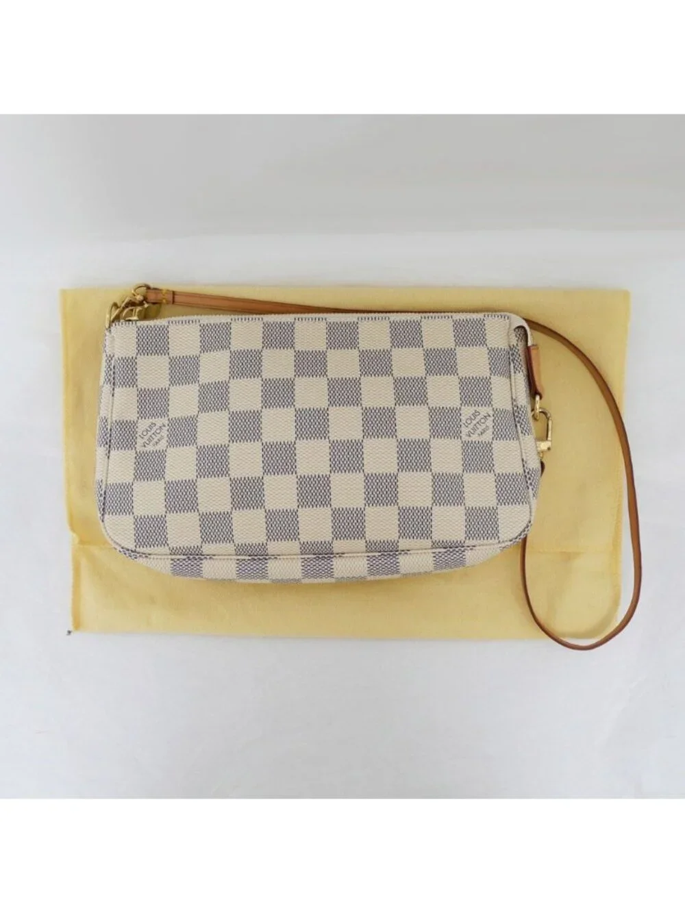 Louis Vuitton Pochette Soir Damier Azur Shoulder Bag Strap